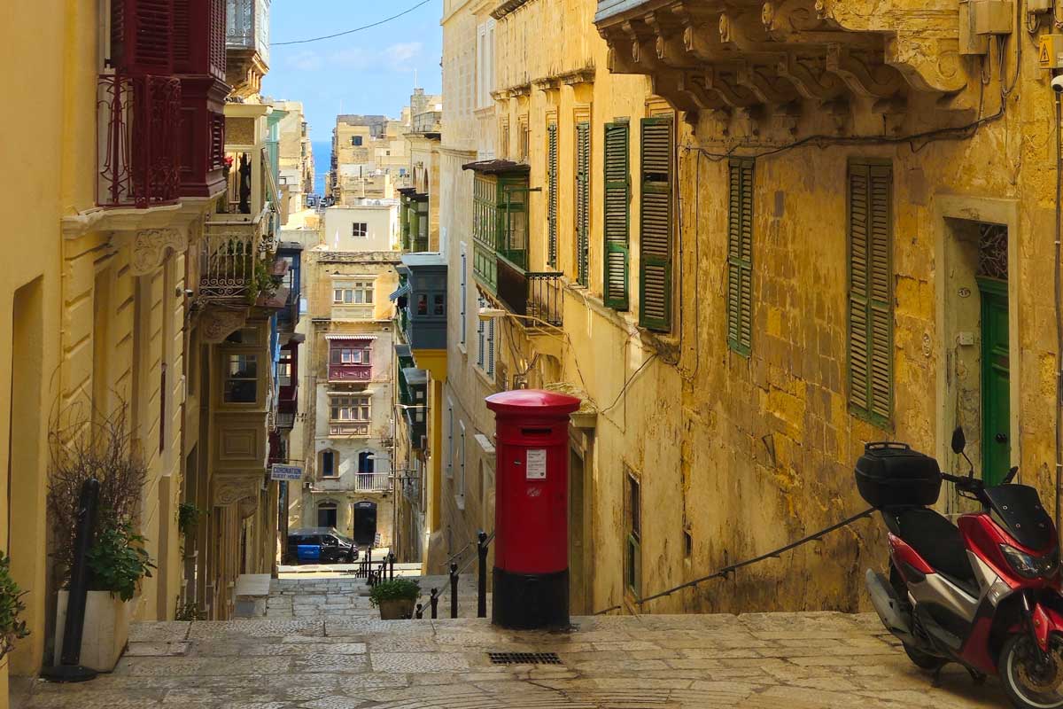 Gasse in Malta